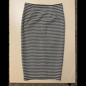 Striped Pencil Skirt S